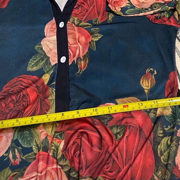 Navy Floral Dress - Picture 7 of 7